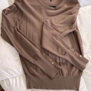 Mason Jar boutique Love Tree sweater with gold buttons